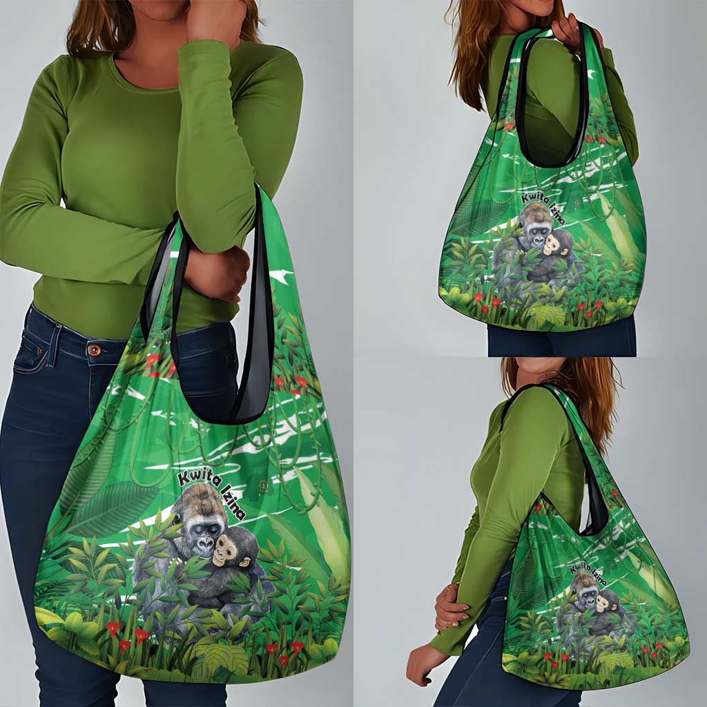 Rwanda Kwita Izina 2025 Grocery Bag Gorilla Naming Day - African Pride