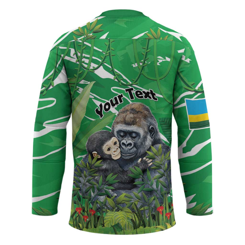 Personalized Rwanda Kwita Izina Hockey Jersey Name a Gorilla - Save a Species