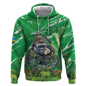 Personalized Rwanda Kwita Izina 2025 Hoodie Gorilla Naming Day - African Pride