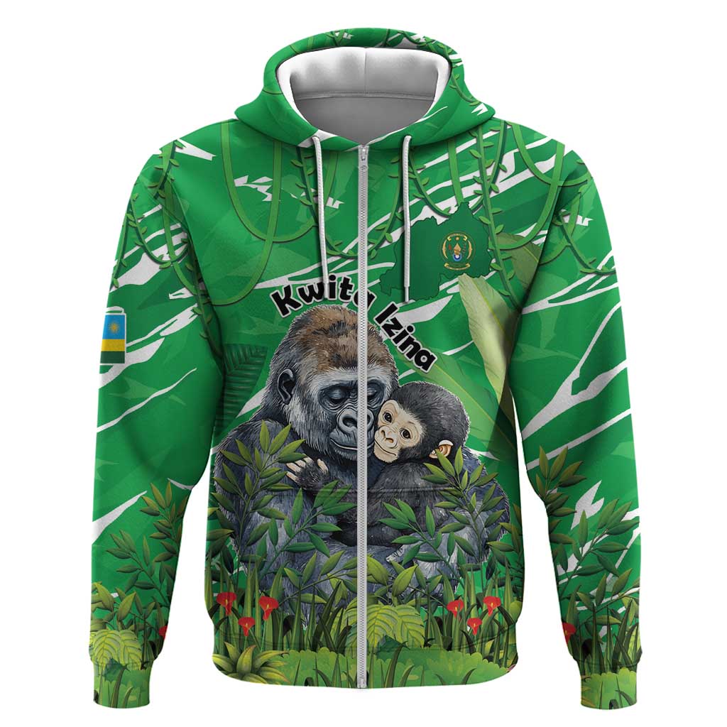 Personalized Rwanda Kwita Izina 2025 Hoodie Gorilla Naming Day - African Pride