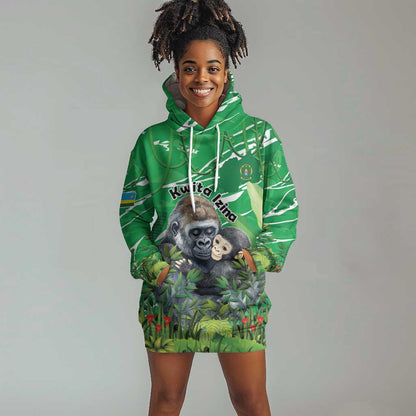 Personalized Rwanda Kwita Izina 2025 Hoodie Dress Gorilla Naming Day - African Pride