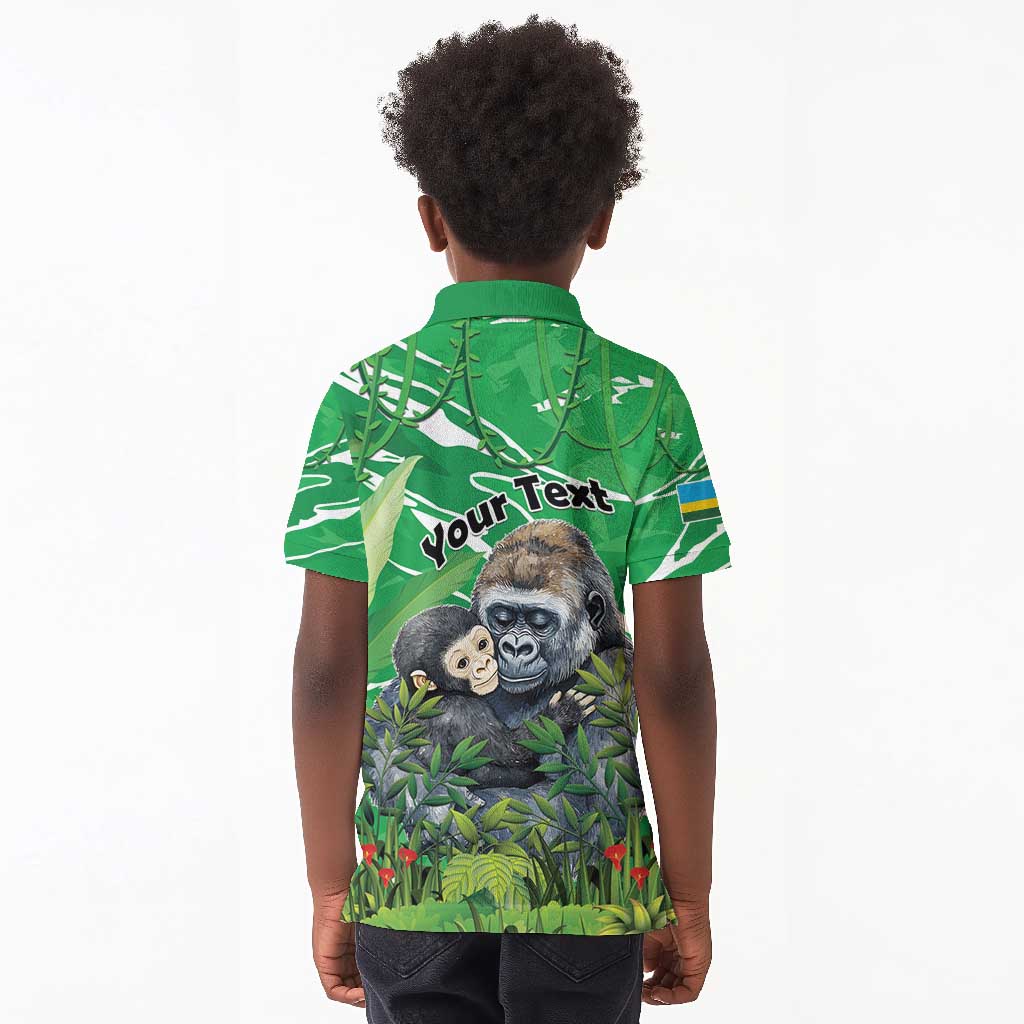 Personalized Rwanda Kwita Izina 2025 Kid Polo Shirt Gorilla Naming Day - African Pride