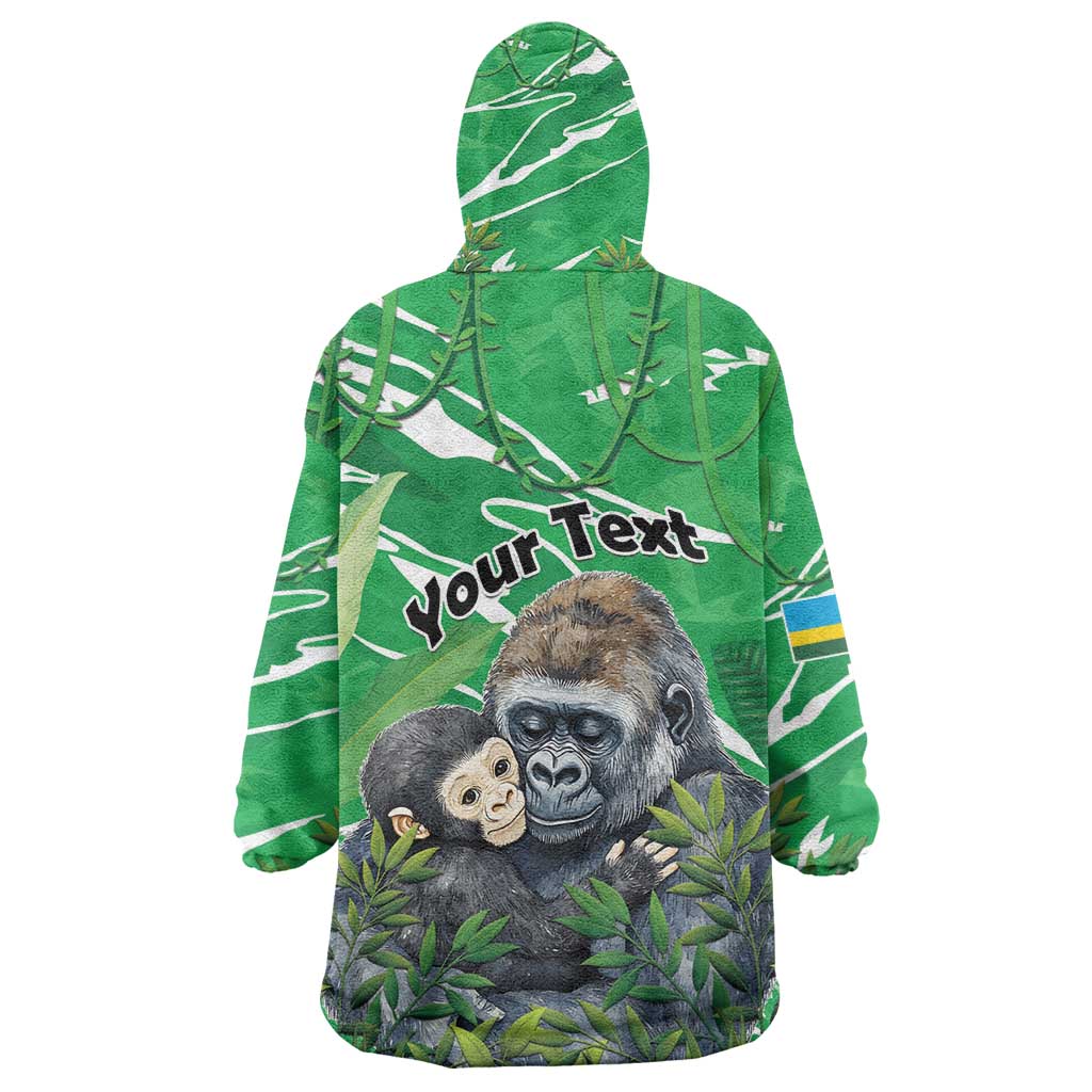 Personalized Rwanda Kwita Izina 2025 Kid Wearable Blanket Hoodie Gorilla Naming Day - African Pride