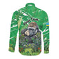Personalized Rwanda Kwita Izina 2025 Long Sleeve Button Shirt Gorilla Naming Day - African Pride