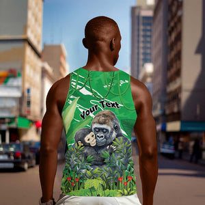 Personalized Rwanda Kwita Izina 2025 Men Tank Top Gorilla Naming Day - African Pride
