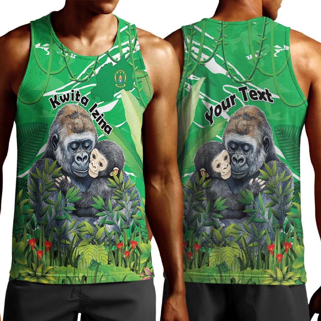 Personalized Rwanda Kwita Izina 2025 Men Tank Top Gorilla Naming Day - African Pride