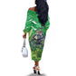 Personalized Rwanda Kwita Izina 2025 Off The Shoulder Long Sleeve Dress Gorilla Naming Day - African Pride