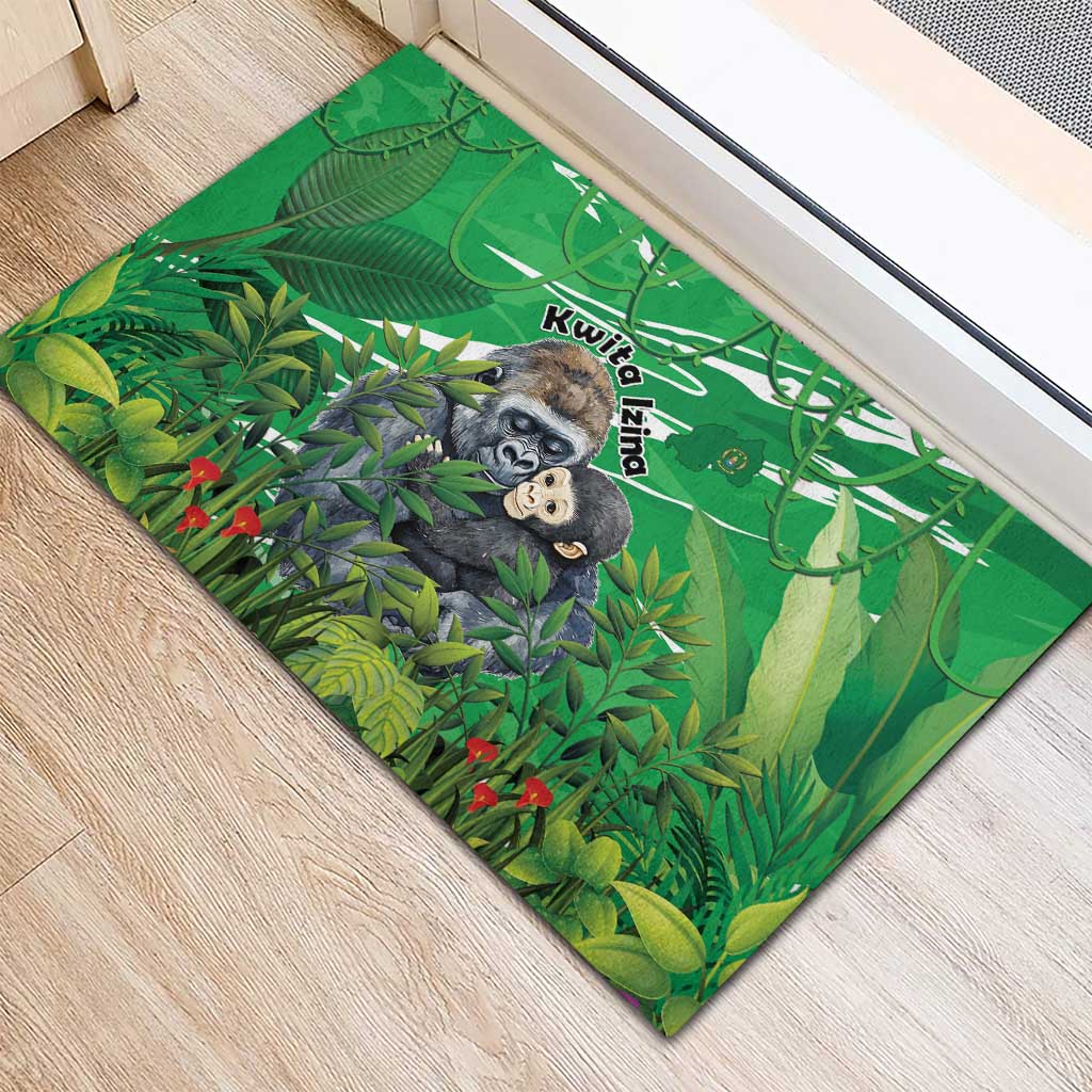Rwanda Kwita Izina 2025 Rubber Doormat Gorilla Naming Day - African Pride