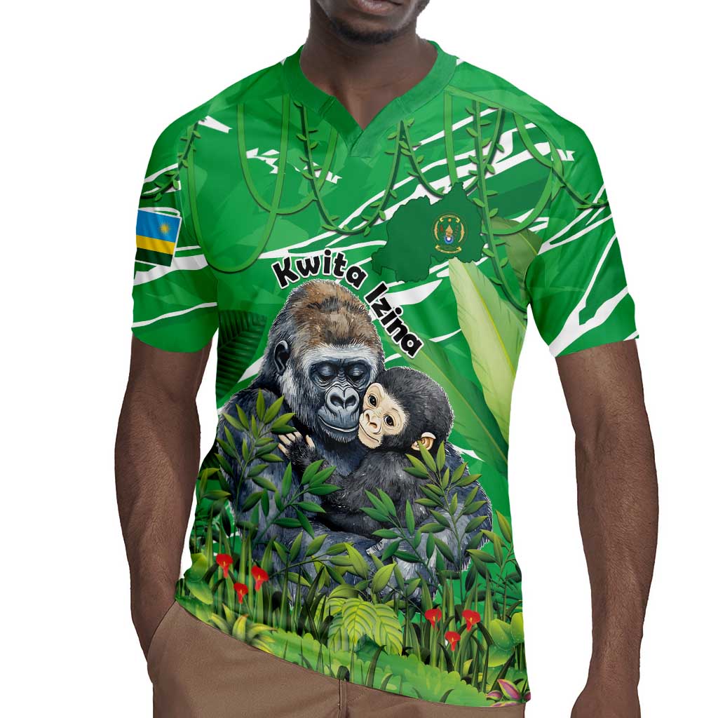 Personalized Rwanda Kwita Izina 2025 Rugby Jersey Gorilla Naming Day - African Pride