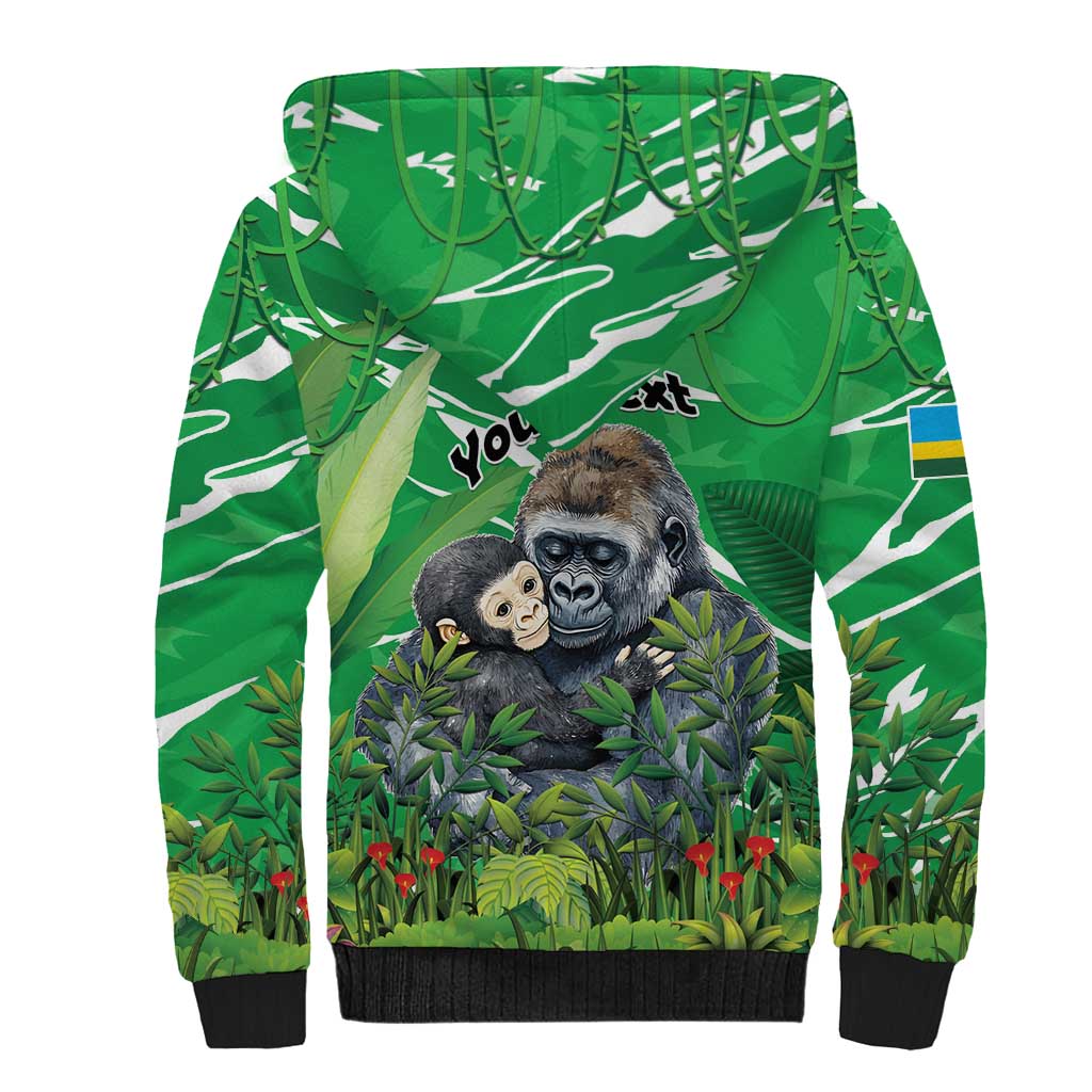 Personalized Rwanda Kwita Izina 2025 Sherpa Hoodie Gorilla Naming Day - African Pride