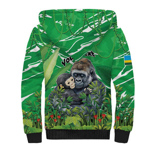 Personalized Rwanda Kwita Izina 2025 Sherpa Hoodie Gorilla Naming Day - African Pride
