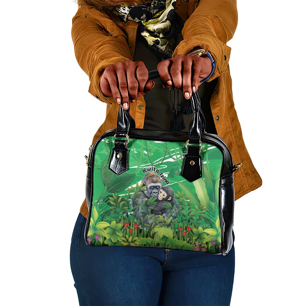 Rwanda Kwita Izina 2025 Shoulder Handbag Gorilla Naming Day - African Pride
