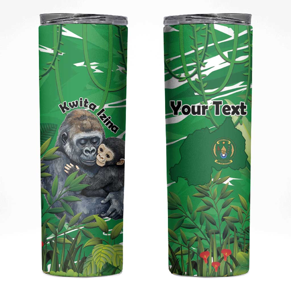 Personalized Rwanda Kwita Izina 2025 Skinny Tumbler Gorilla Naming Day - African Pride