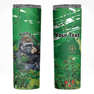 Personalized Rwanda Kwita Izina 2025 Skinny Tumbler Gorilla Naming Day - African Pride