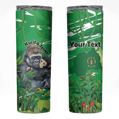 Personalized Rwanda Kwita Izina 2025 Skinny Tumbler Gorilla Naming Day - African Pride