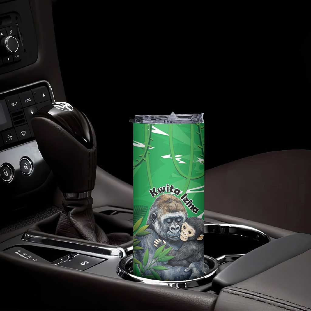 Personalized Rwanda Kwita Izina 2025 Skinny Tumbler Gorilla Naming Day - African Pride