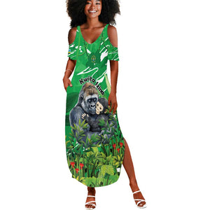 Personalized Rwanda Kwita Izina 2025 Summer Maxi Dress Gorilla Naming Day - African Pride