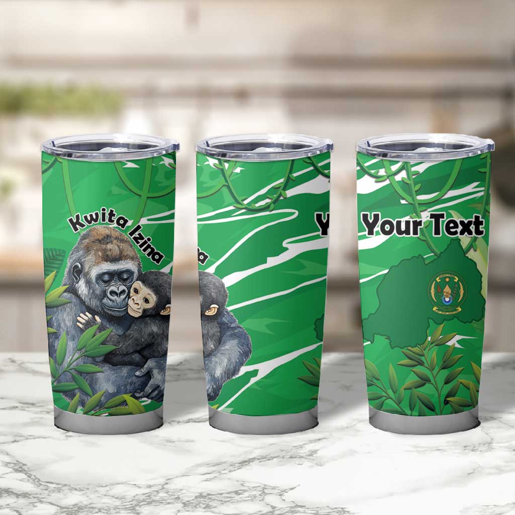 Personalized Rwanda Kwita Izina 2025 Tumbler Cup Gorilla Naming Day - African Pride