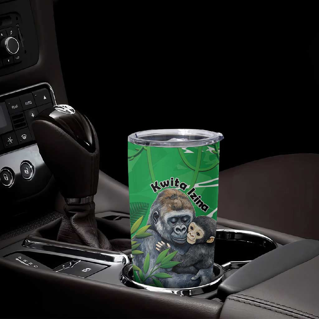 Personalized Rwanda Kwita Izina 2025 Tumbler Cup Gorilla Naming Day - African Pride