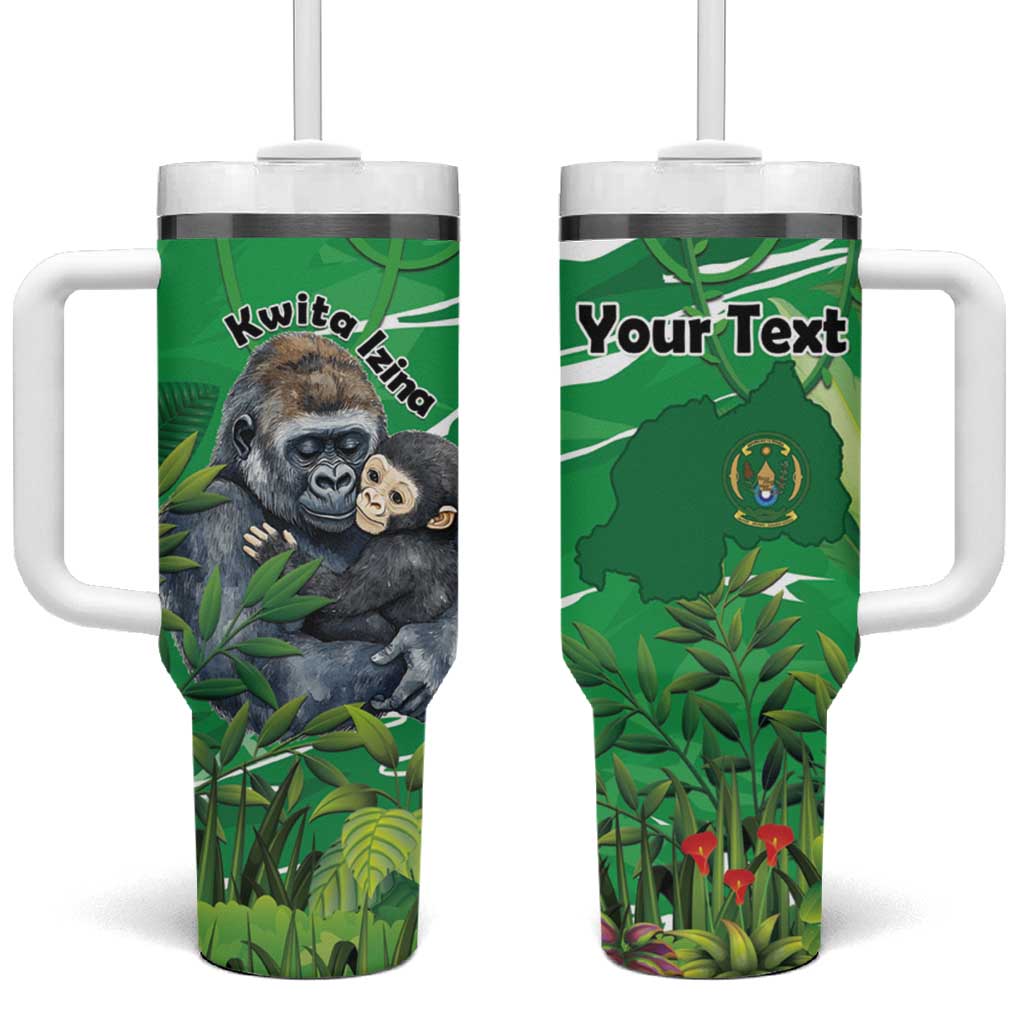 Personalized Rwanda Kwita Izina 2025 Tumbler With Handle Gorilla Naming Day - African Pride