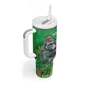Personalized Rwanda Kwita Izina 2025 Tumbler With Handle Gorilla Naming Day - African Pride