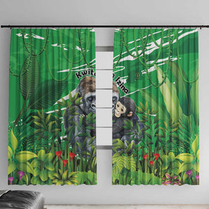Rwanda Kwita Izina 2025 Window Curtain Gorilla Naming Day - African Pride
