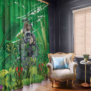 Rwanda Kwita Izina 2025 Window Curtain Gorilla Naming Day - African Pride