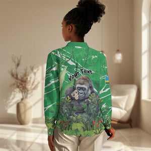 Personalized Rwanda Kwita Izina 2025 Women Casual Shirt Gorilla Naming Day - African Pride