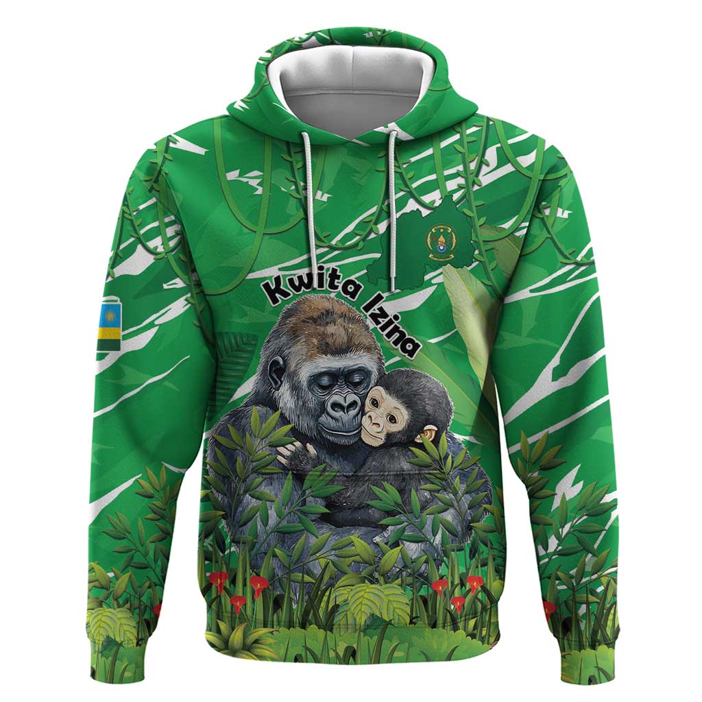 Personalized Rwanda Kwita Izina 2025 Zip Hoodie Gorilla Naming Day - African Pride