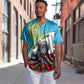 Personalized Rwanda’s Gorilla Naming Baseball Jersey Baby Gorilla Coat Of Arms With Red Rose - African Pride