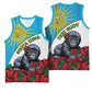 Personalized Rwanda’s Gorilla Naming Basketball Jersey Baby Gorilla Coat Of Arms With Red Rose - African Pride