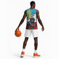 Personalized Rwanda’s Gorilla Naming Basketball Jersey Baby Gorilla Coat Of Arms With Red Rose - African Pride