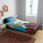 Rwanda’s Gorilla Naming Bedding Set Baby Gorilla Coat Of Arms With Red Rose - African Pride