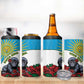 Personalized Rwanda’s Gorilla Naming 4 in 1 Can Cooler Tumbler Baby Gorilla Coat Of Arms With Red Rose - African Pride