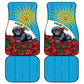 Rwanda’s Gorilla Naming Car Mats Baby Gorilla Coat Of Arms With Red Rose - African Pride