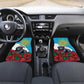 Rwanda’s Gorilla Naming Car Mats Baby Gorilla Coat Of Arms With Red Rose - African Pride