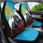 Rwanda’s Gorilla Naming Car Seat Cover Baby Gorilla Coat Of Arms With Red Rose - African Pride