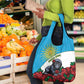 Rwanda’s Gorilla Naming Grocery Bag Baby Gorilla Coat Of Arms With Red Rose - African Pride