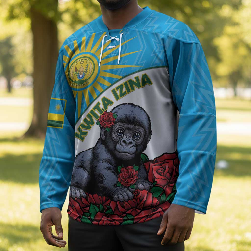 Personalized Rwanda Baby Gorilla Hockey Jersey Kwita Izina 2025