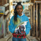 Personalized Rwanda’s Gorilla Naming Hoodie Baby Gorilla Coat Of Arms With Red Rose - African Pride