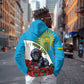 Personalized Rwanda’s Gorilla Naming Hoodie Baby Gorilla Coat Of Arms With Red Rose - African Pride