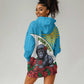 Personalized Rwanda’s Gorilla Naming Hoodie Dress Baby Gorilla Coat Of Arms With Red Rose - African Pride