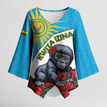 Personalized Rwanda Baby Gorilla Kimono Sleeve Blouse Kwita Izina 2025