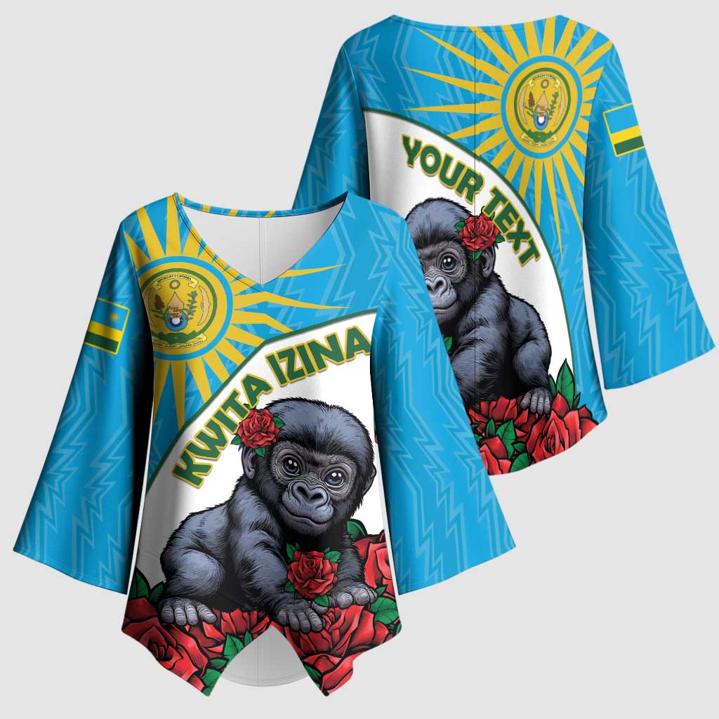 Personalized Rwanda Baby Gorilla Kimono Sleeve Blouse Kwita Izina 2025