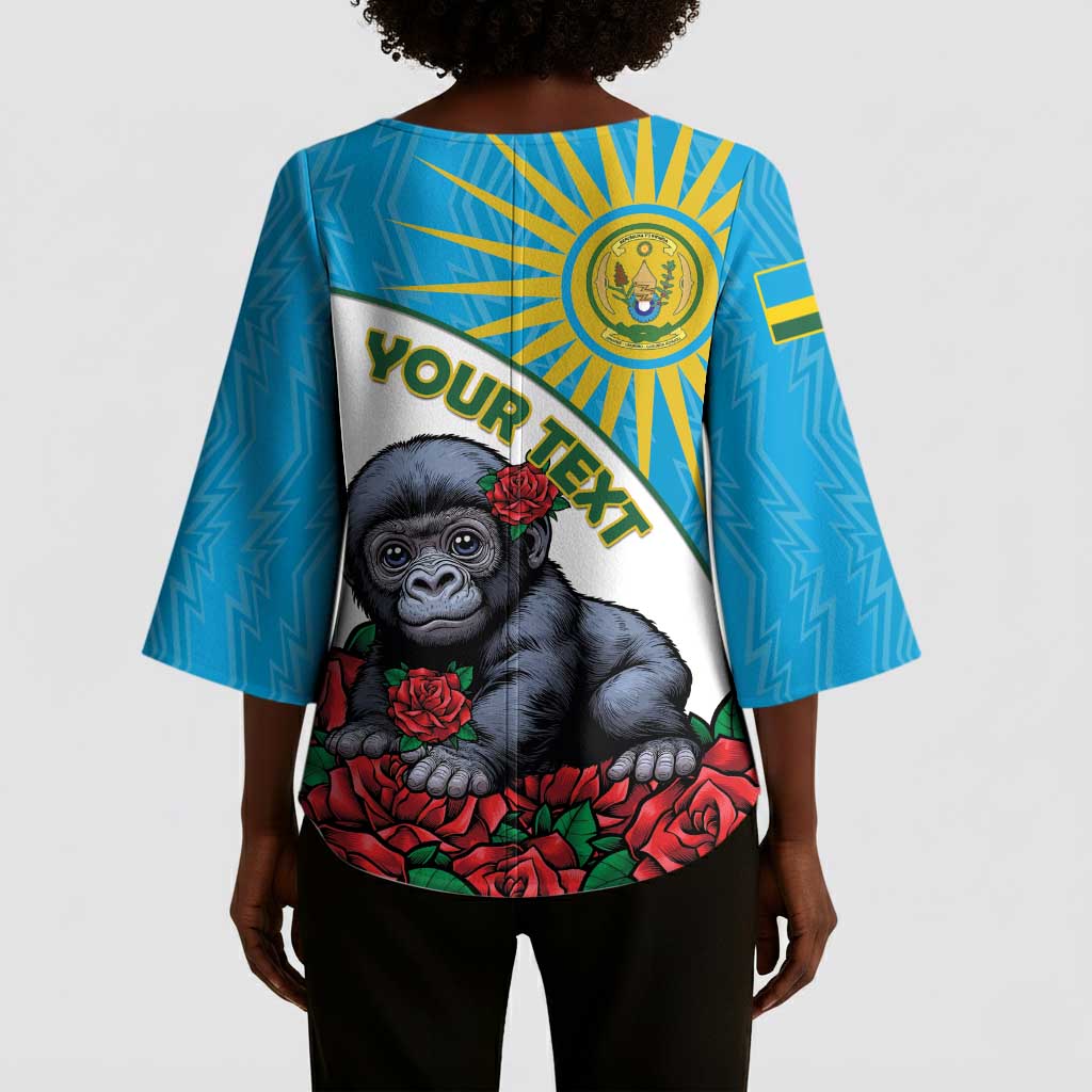 Personalized Rwanda Baby Gorilla Kimono Sleeve Blouse Kwita Izina 2025