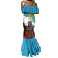 Personalized Rwanda’s Gorilla Naming Mermaid Dress Baby Gorilla Coat Of Arms With Red Rose - African Pride
