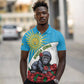 Personalized Rwanda’s Gorilla Naming Polo Shirt Baby Gorilla Coat Of Arms With Red Rose - African Pride