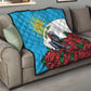 Rwanda’s Gorilla Naming Quilt Baby Gorilla Coat Of Arms With Red Rose - African Pride