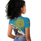Personalized Rwanda’s Gorilla Naming Raglan Cropped T shirt Baby Gorilla Coat Of Arms With Red Rose - African Pride