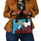 Rwanda’s Gorilla Naming Shoulder Handbag Baby Gorilla Coat Of Arms With Red Rose - African Pride